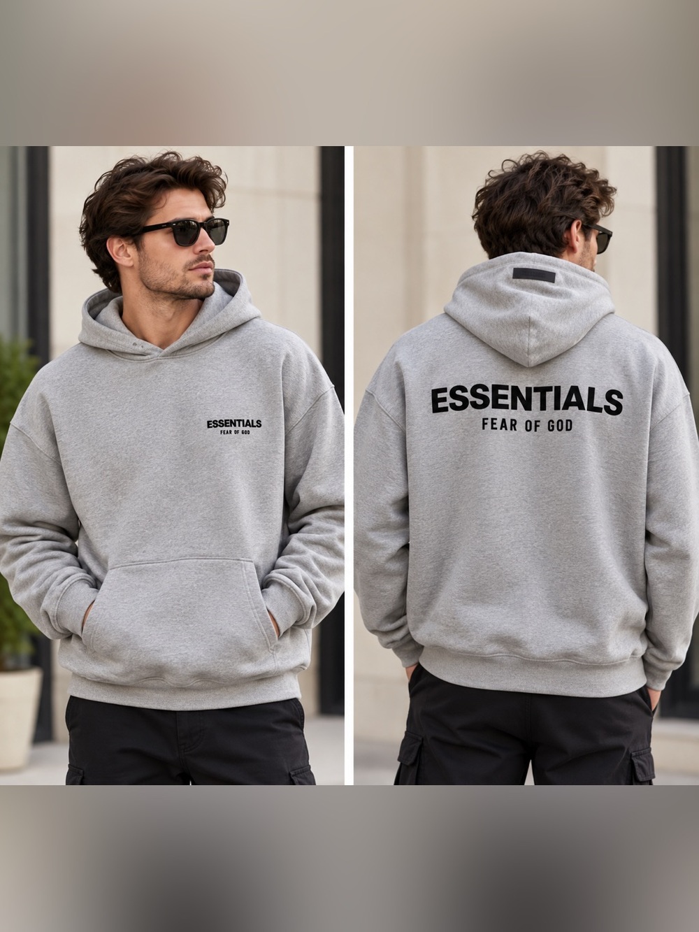 Essentials Fear of God Hoodie Gray Large NWT